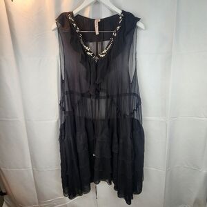 ANTONIO Marras black embellished dress size 14(50) in VGUC